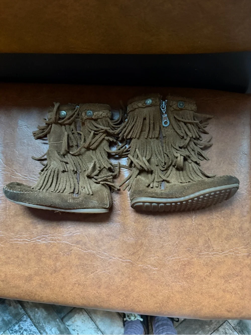 Minnetonka soft suede